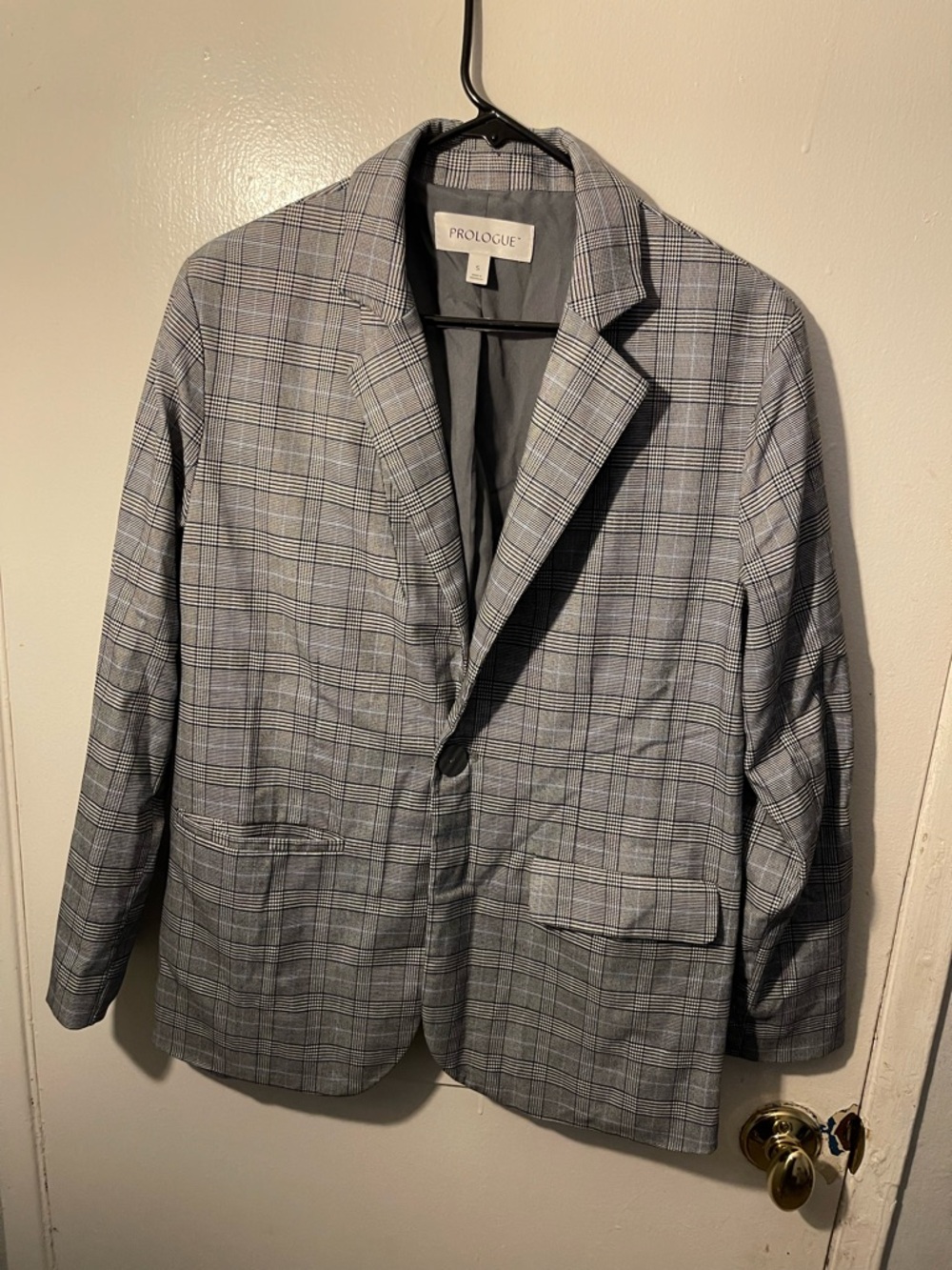 Prologue : Gray Plaid Blazer